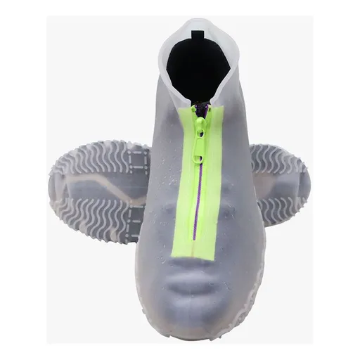 Reusable Silicone Shoe Covers with Non Slip Reinforced Sole, L 39 to 42