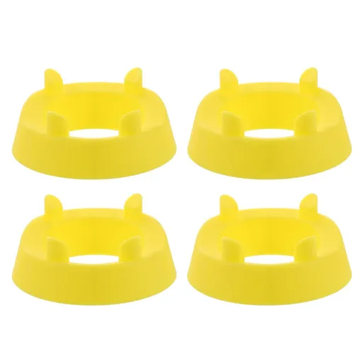 4pcs Football Kicking Tee - Sport Ball Display Rack - Field Goal Kicking Holder Stand - Football Training Equipment Yellow