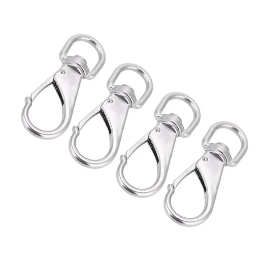 4pcs Stainless Steel 3.5 Inch Swivel Eye Snap Hook Heavy Duty