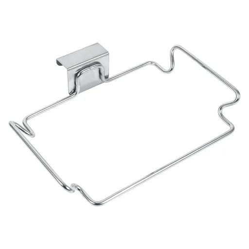 Creative Back Door Stainless Steel Trash Bag Hanging Rack Shelf Storage Hook Kitchen Cabinet