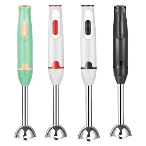 NIRVA Hand Blender, 400W hand blender, 2 blade immersion blender, low noise stick blender, milk frother, baby food blender, smoothie maker, kitchen blender Australia, quiet hand blender, ergonomic blender - White - Size A set of stainless steel