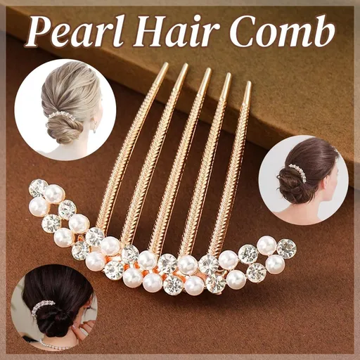 Elegant Rhinestone Hair Comb Girl Hair Accessories Disc Alloy Headwear