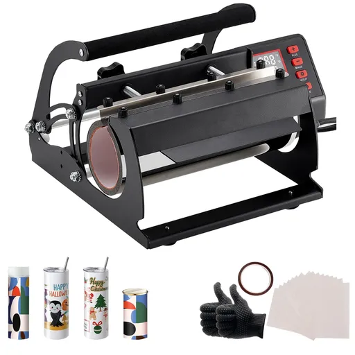 Tumbler Heat Press Machine 11-30oz Mug Press Sublimation Tumblers Black