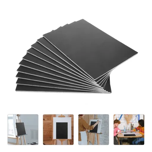 10 Pcs Foam ard for Craft Material Large Blanks Modelling Black