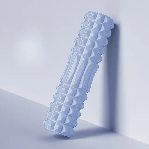 Foam Massage Roller Medium Firmness Roller Deep Tissue Massage Roller Neck - Blue - Size 12-45cm