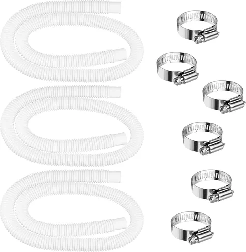 Pool Pump Hose for for Above Ground Pools,3 Pack 1.25" Diameter Pool Filter Hose Accessory Pool Pump Replacement 59 Inch Long