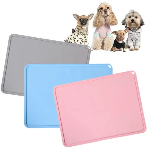 3PC Kid Food Mat, Children Reusable Non-Slip Table Mats, Lightweight Food Grade Mats for Kids