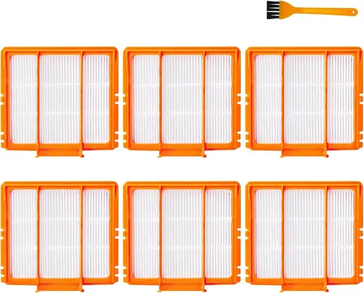 6 Pcs Replacement Pre-Motor Filter Compatible for Shark AV251WAXUS AV2511AE AV2501S AV2501AE RV2610WA UR2500SR UR250BEOUS AI Ultra Vacuum Robots Saver Kit Alternative to Part NO. XPRFRV2500