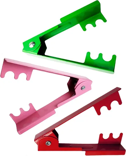 Rose Thorn Stripping Tool Stripper Metal Stripper Thorn Remover for Floral DIY and Gardening (3pcs, Red Green and Pink)