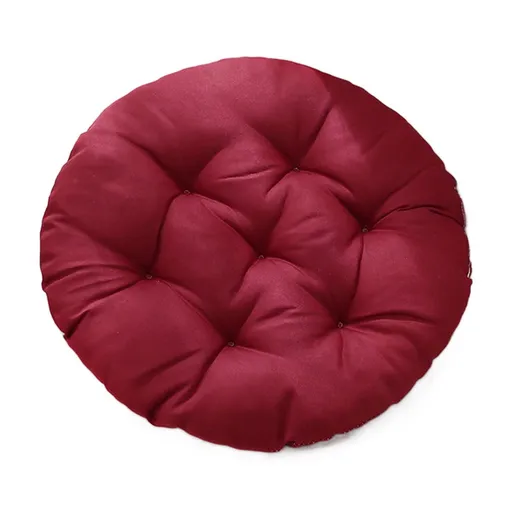 Round Corduroy Bar Stool Cushion, Soft Indoor Chair Pad, Comfortable Seat Cushion for Home, Office and Floor Use, Red