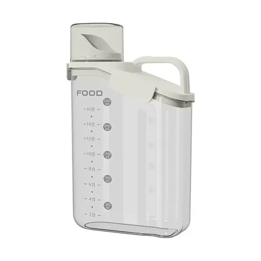 2Sizes Portable Transparent Grain Storage Jar Cat Food Rice Snack Tea Container - 2800ML