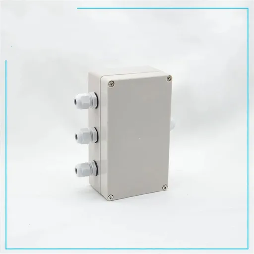 2 pack 1 in to 3 Out Electrical Junction Box w Terminal Connector Gland 158 x 90 x 60mm Waterproof Plastic Grey Dustproof Electric Project Enclosure