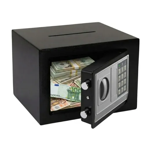 CARLA HOME Electronic Safe Box - Money Safe with Deposit Slot - Black - Cash Locker