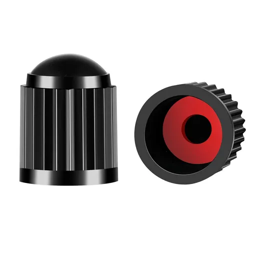 Tire Valve Caps, Black, with O Rubber Ring Light and Portable, Easy to Operation Easy to Carry(25PCS)