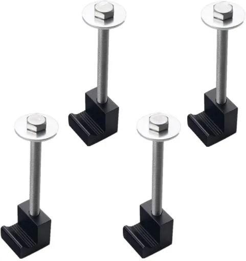 4 Pack Aluminium Tie Down Clamps No Drilling Universal Mounting Hardware Toolbox Fasteners