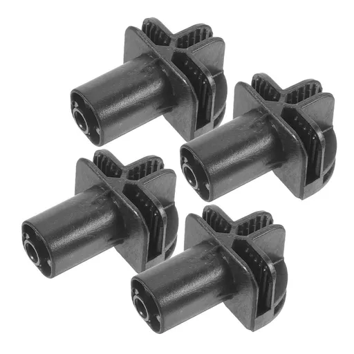 Black Plastic Shelving Connectors Buckles for Storage Racks, 4 Pieces and Easy to Install