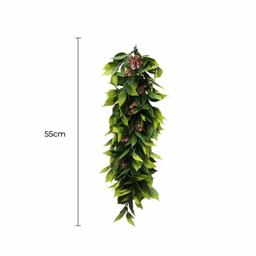 Artificial Extendable Hanging Flowering Pepperberry Garland UV Resistant 55cm