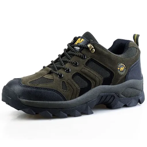 Qifeng Men Women Hiking Shoes Outdoor Sneakers D.Green 41