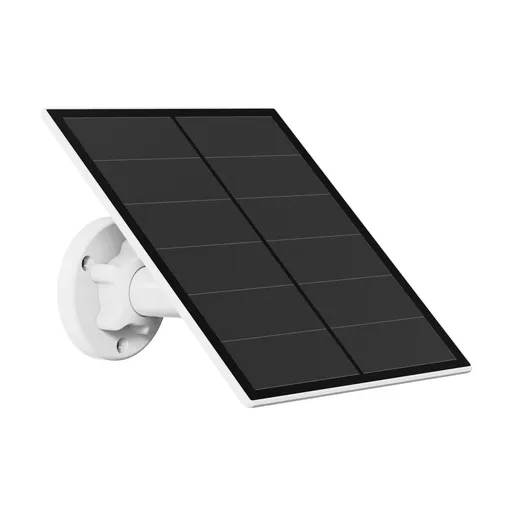 5W Solar Panel for Outdoor Security Camera – 5V USB Charger with 9.8ft Cable, IP65 Waterproof, Adjustable Mount, Compatible with Most Battery Cameras (White)