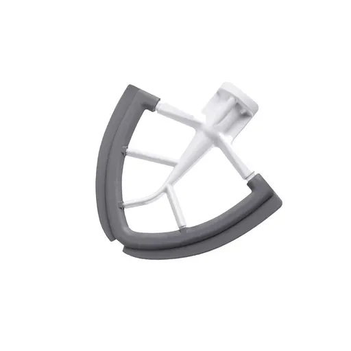 Flex Edge Beater for Tilt-Head Stand Mixer, Flat Beater Paddle with Flexible Silicone Edges Bowl Scraper, White