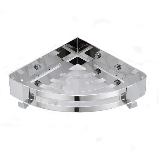 Shower Corner Basket Stainless Steel Bathroom Caddy Storage Shower Caddy Organizer Wall Mounted Kitchen Corner Shower Shelves