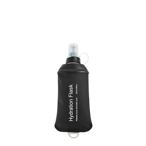 150ml Soft Flask,Light Tpu Foldable Soft Water Bottle Leak Proof Hydration Flask,Soft Water Bottle Running for Running Hiking Cycling Camping Portable Travel Sports Water Bag Easy to Carry L(500ml) Black