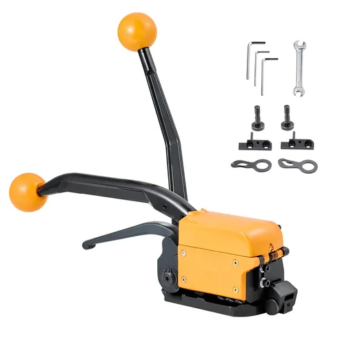 Strapping Tool Heavy Duty A3 Steel Banding Sealer Adjustable Width Manual Metal for Warehouse Transportation Industrial Bundling Home Use