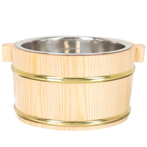 Khaki Wooden Sushi Rice Container, Stainless Steel, Perfect for Storage, Lightweight