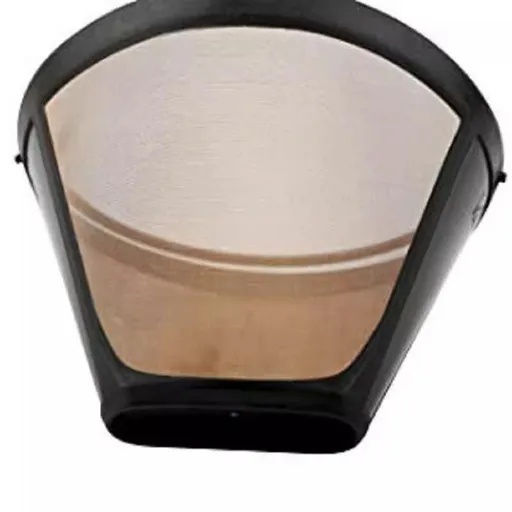 Gold Coffee filter - Permanent Reusable Cone Shape metal Coffee Filter Compatible with Coffee Accessories