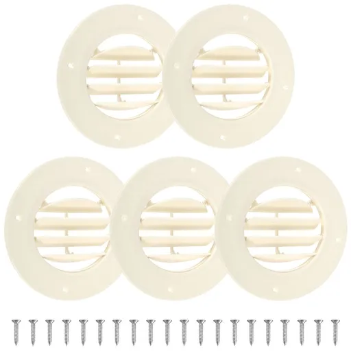 5Pcs RV Ceiling Vent Cover Adjustable Airflow Direction Sturdy and Enduring for Inside Camper RV AC Vent Cover Replacement