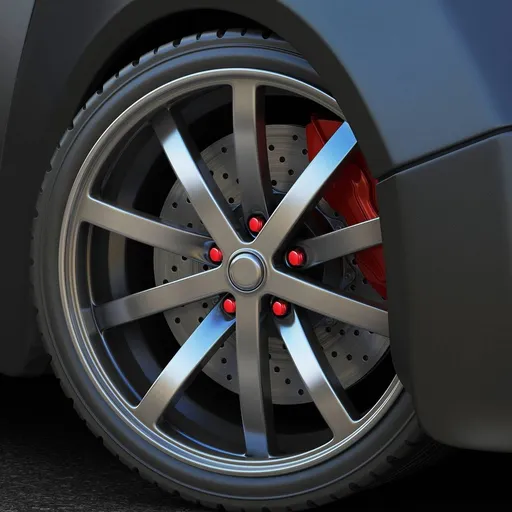 Red Hub Nut Replacement Caps for Car Tire Lug Nuts Wheel Covers Protective Caps