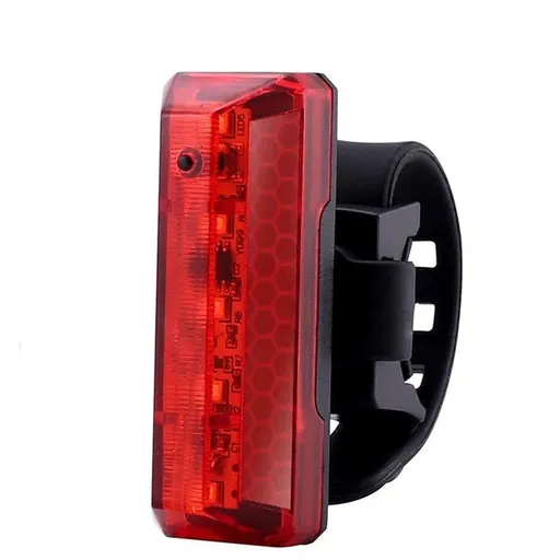 Rechargeable Bike Tail Light Waterproof Bicycle Rear Safety Flashlight 5 Light Modes Red