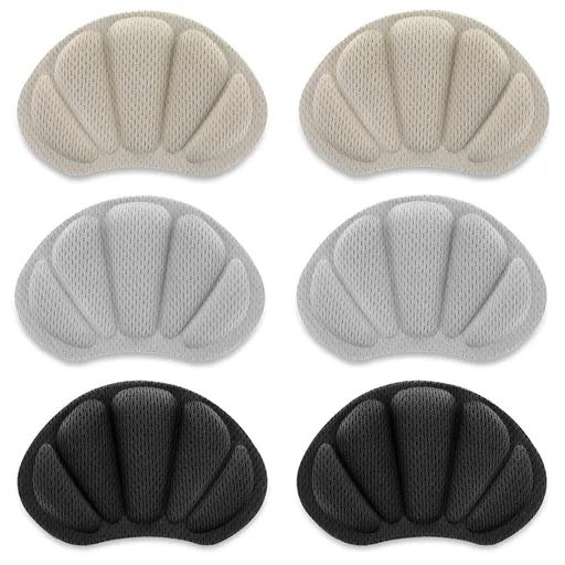 Heel Protectors Feet Shoe Too Big Filler Protector Self-Adhesive Patches Stickers Crease Pads Inserts Cushion (3 Pairs)