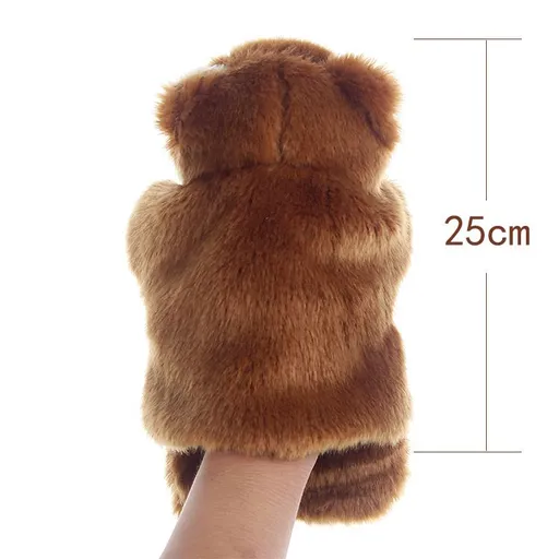 Cute Animal Doll Family Activities Baby Hand Puppet Hand Puppet - Zoo Friends Animals Educational Puppets Bear-