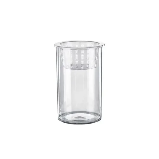Hydroponic Plant Vase Cylindrical Straight Design Fish Tank for Home Decor - 20cmx10cm