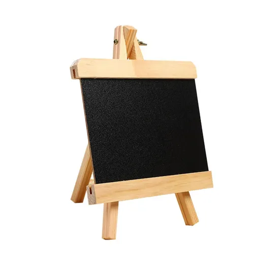 1pc Mini Drawing Board Tag Blackboard White Board Easel Tabletop Menu Board Kids Easel Wood Easel Stand Mini Chalkboard Standing