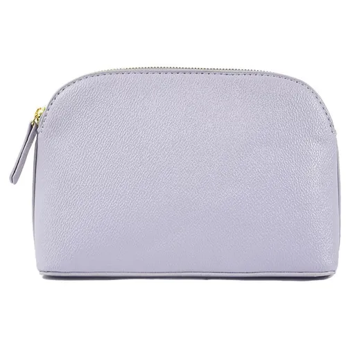 PU Leather Makeup Bag Waterproof Travel Storage. Light purple
