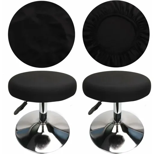 ROund Stool Cover Bar Stool Cover, Luxury Fabric, Diameter 30Cm, Stretchable, Wrinkle-Resistant, Washable And Dustproof