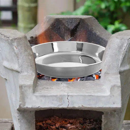 Portable Camping Grill Grate and Fireplace Tray, Easy to Clean Outdoor BBQ Accessory, 1 Set for Camping and Backyard