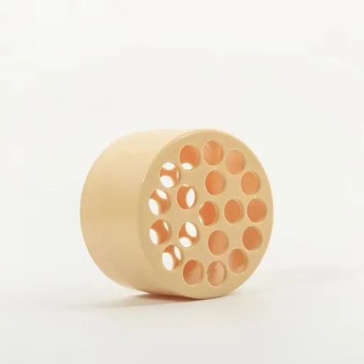 Round Flower Arrangement Holder, Multi Hole Floral Pin Frog, Reusable Floral Stem Fixer for Bouquet & Flower Vase Decor-yellow