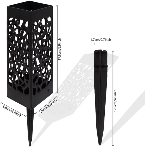Grave Cemetery Vases with Spikes, Decorations Plastic Floral Holders for Grave Yard Headstone Flower Marker (2Pcs)