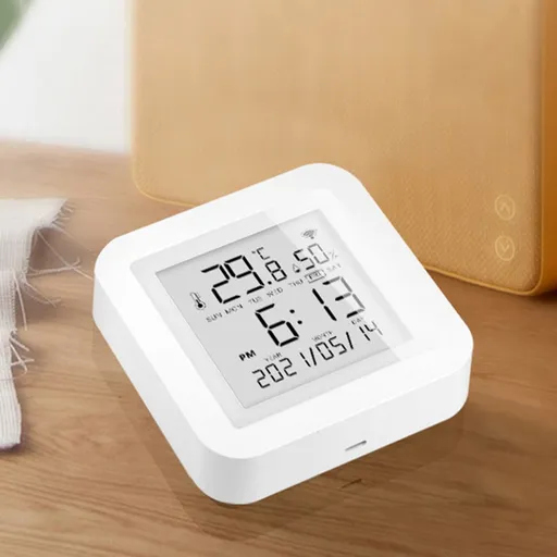 1Set Wifi Thermometer with Usb Cable for Tuya Smart Wifi Thermometer Hygrometer Indoor Room Digital Temperature Sensor