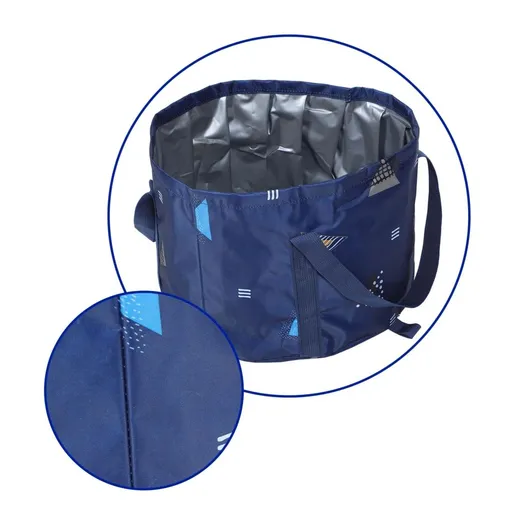 Portable Folding Bucket, 14L Multifunctional Collapsible Portable Wash Basin Water Container for Foot Bath, car wash, Fishing