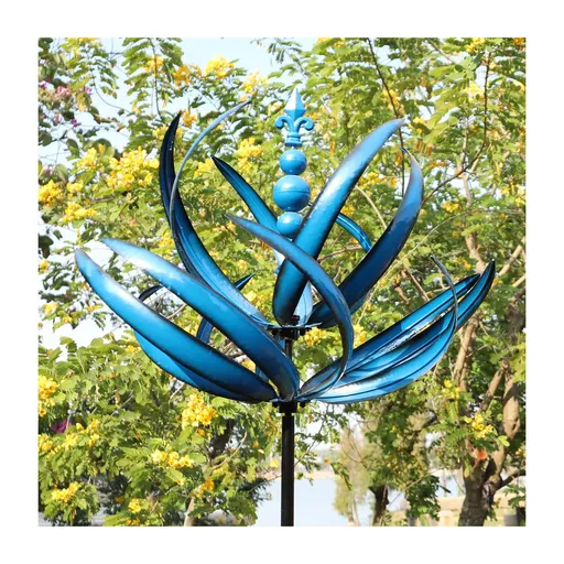 Wind Spinner for Yard and Garden - Large Metal Kinetic Wind Sculptures, Yard Art Outdoor Decor (27 x 91 inches)