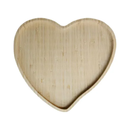 Heart Serving Tray Wooden Heart Shaped Cheese Plate Snack Dessert Tray Charcuterie Board for Home Wedding Party Use