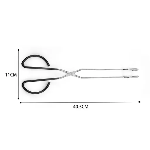 Stainless Steel Scissor Tongs Food Meat Scissor Kitchen Food Baking Bread Clamp Barbecue Grilling Tong