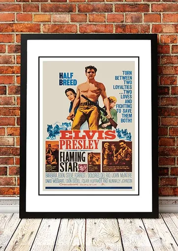 Elvis 'Flaming Star' Framed Movie Poster! - Framed A3
