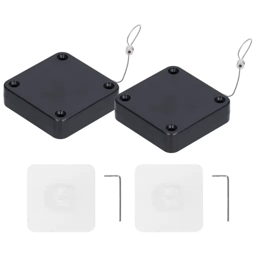 2Pcs Automatic Door Closer Punch Free Multifunctional 800G Pull Strong Tensile Force Wear Resistance Sensor Door Closer