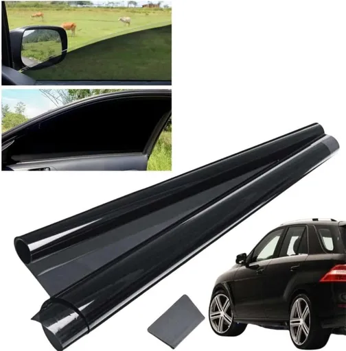 50% VLT Black Car Window Tint Film, UV Protection and Heat Insulation, 50 x 300 cm