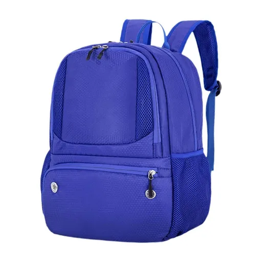 Basketball Training Backpack with Separate Shoe Compartment Sports Equipment Bag - Blue